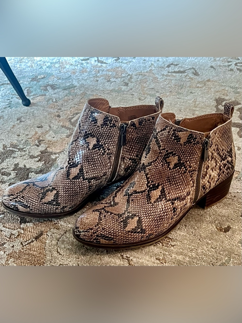 Snake-Print Ankle Boots Lucky Brand size 10